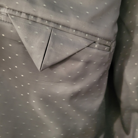 Michael Strahan Men's Gray Formal Business Wool-Blend Blazer Jacket. Size 48L - Picture 6 of 12